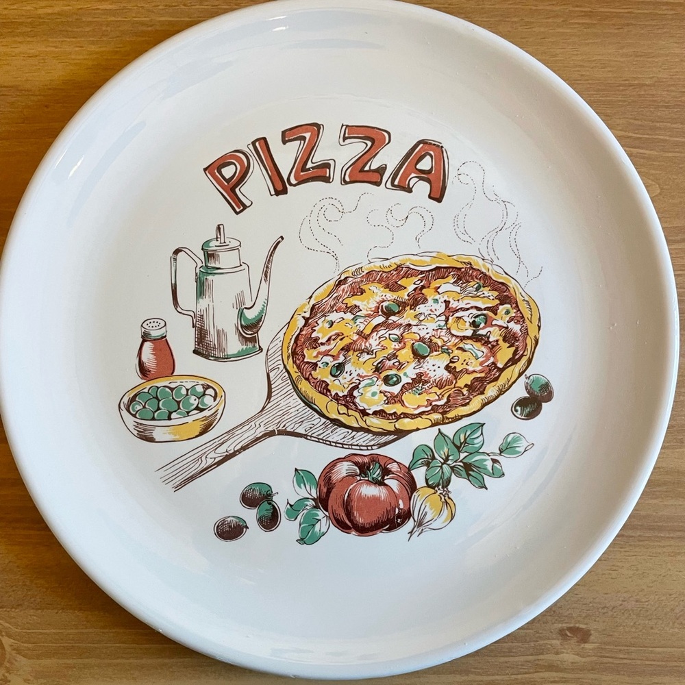 La Primula Ceramic Pizza Serving Plate 12 Inches  Made In Italy